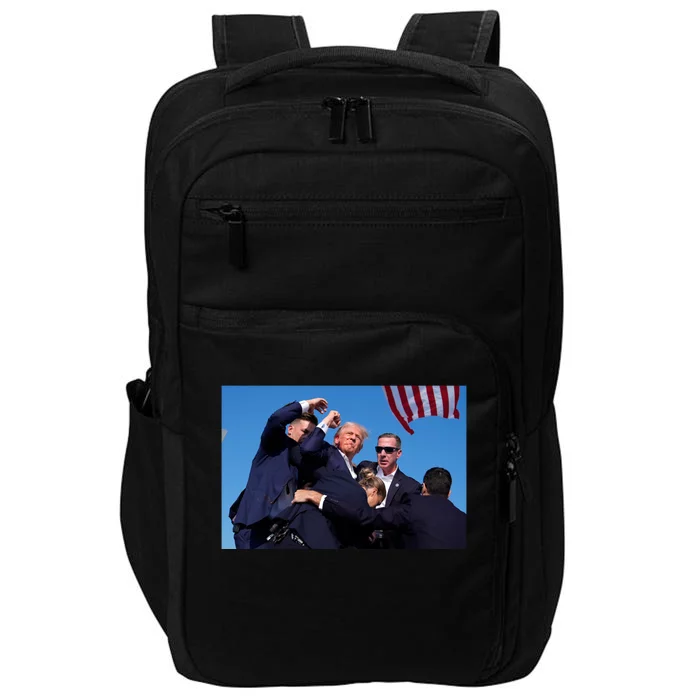 Trump Shot At Rally America Impact Tech Backpack