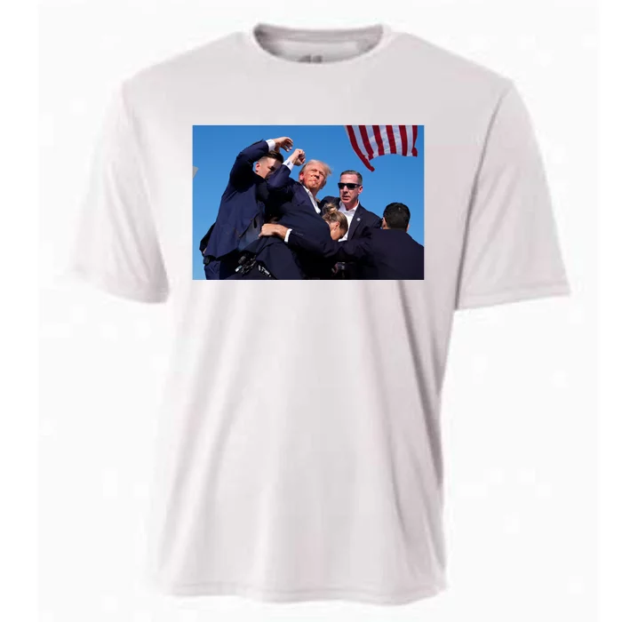 Trump Shot At Rally America Cooling Performance Crew T-Shirt