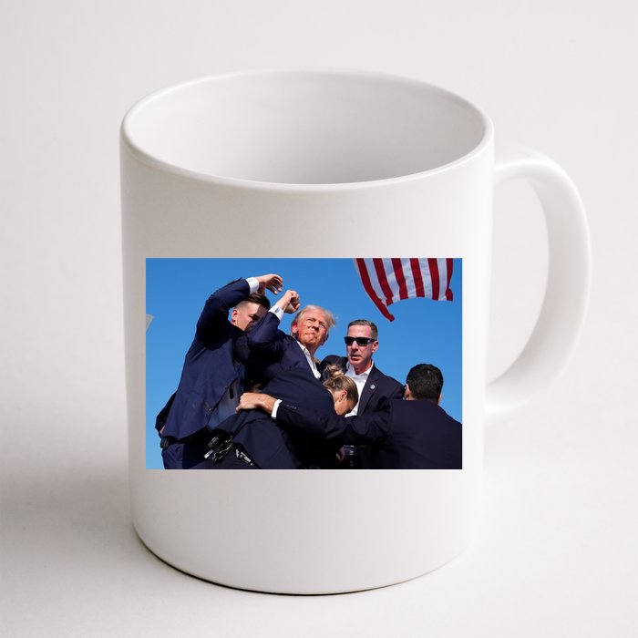 Trump Shot At Rally America Front & Back Coffee Mug