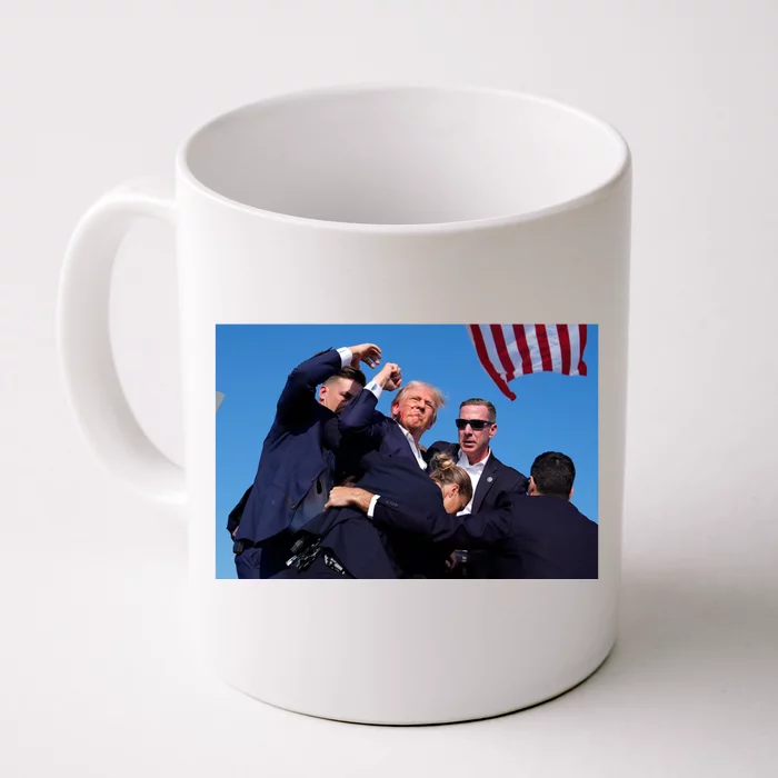 Trump Shot At Rally America Front & Back Coffee Mug