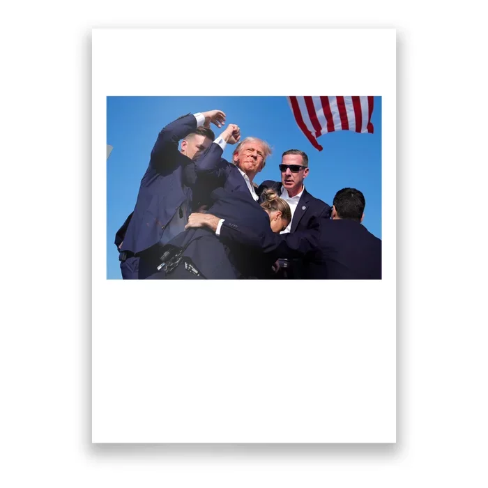 Trump Shot At Rally America Poster