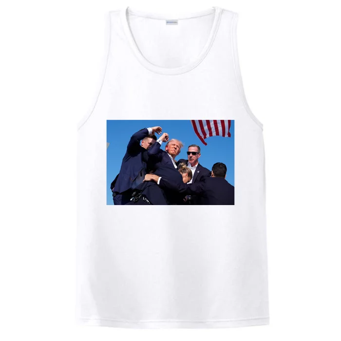 Trump Shot At Rally America Performance Tank