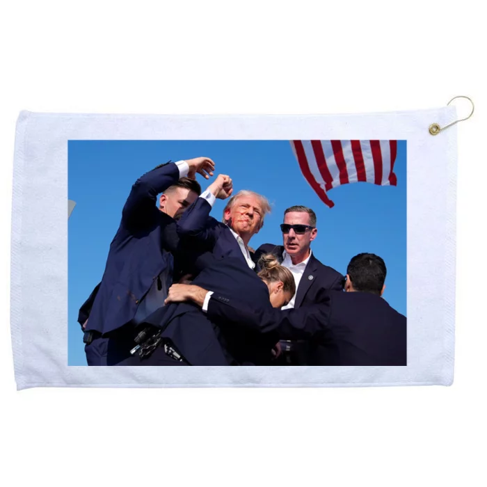 Trump Shot At Rally America Grommeted Golf Towel