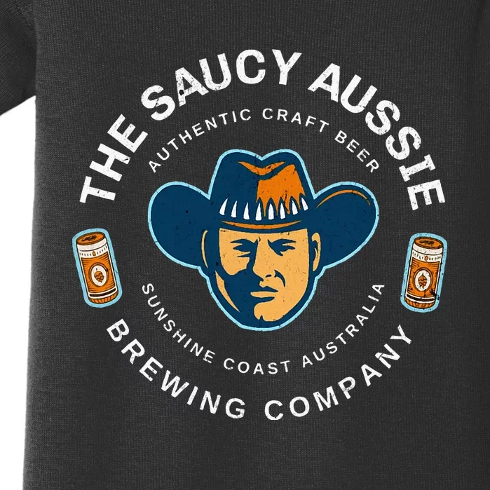 The Saucy Aussie Craft Beer Sunshine Coast Australia Beer Baby Bodysuit