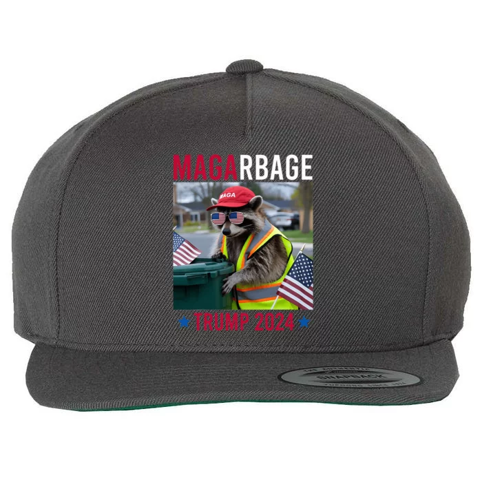 Trump’S Supporters Are Garbage Funny Republican Magarbage Wool Snapback Cap