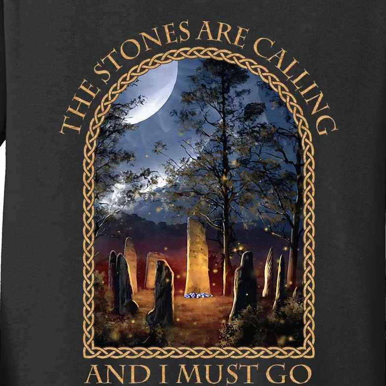 The Stones Are Calling And I Must Go Kids Long Sleeve Shirt