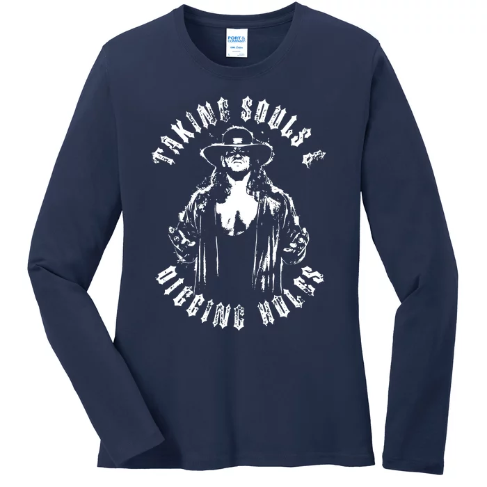 Taking Souls And Digging Holes Ladies Long Sleeve Shirt