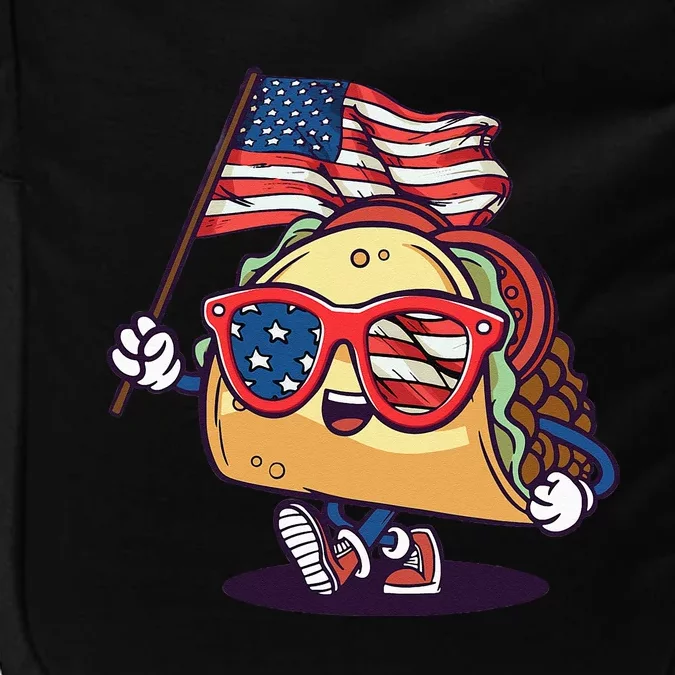 Taco Sunglasses American Flag USA Funny 4th Of July Gifts Impact Tech Backpack