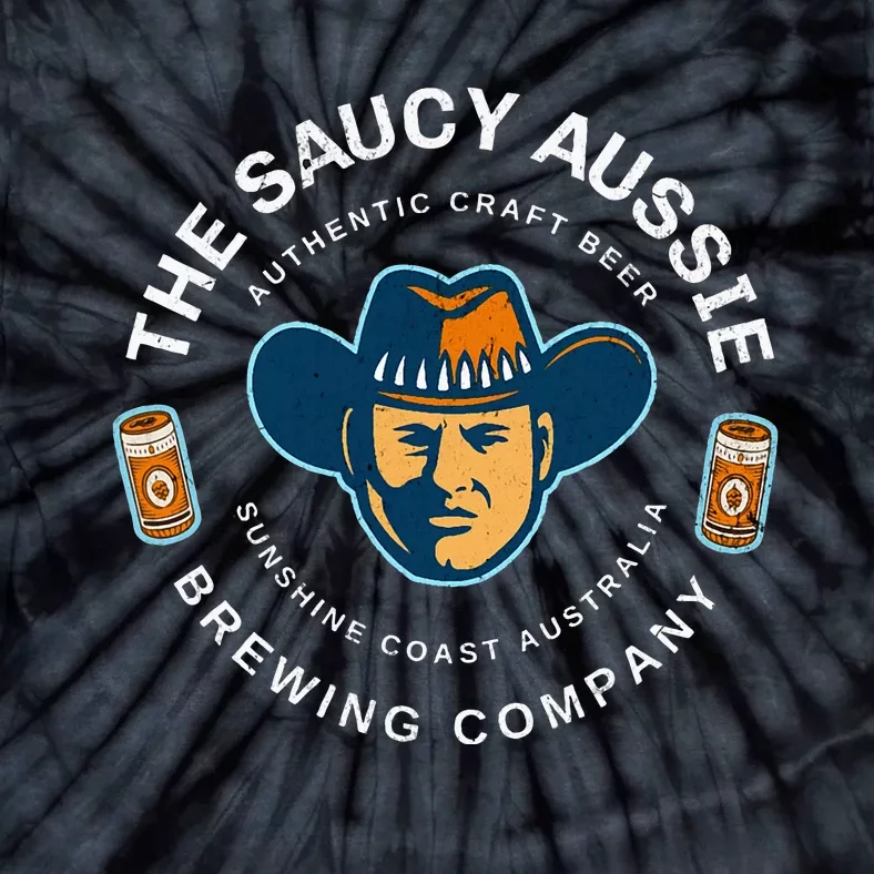 The Saucy Aussie Craft Beer Sunshine Coast Australia Beer Tie-Dye T-Shirt