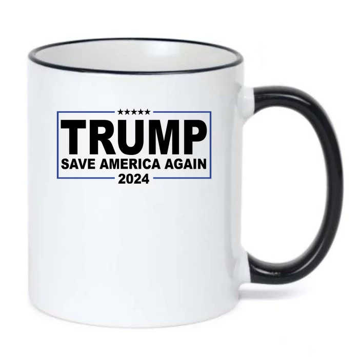 Trump Save America Again 2024 Black Color Changing Mug