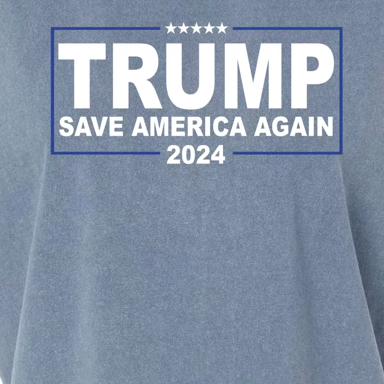 Trump Save America Again 2024 Garment-Dyed Women's Muscle Tee