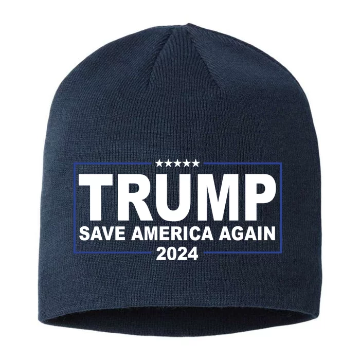 Trump Save America Again 2024 8 1/2in Sustainable Knit Beanie