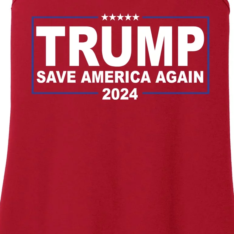 Trump Save America Again 2024 Ladies Essential Tank