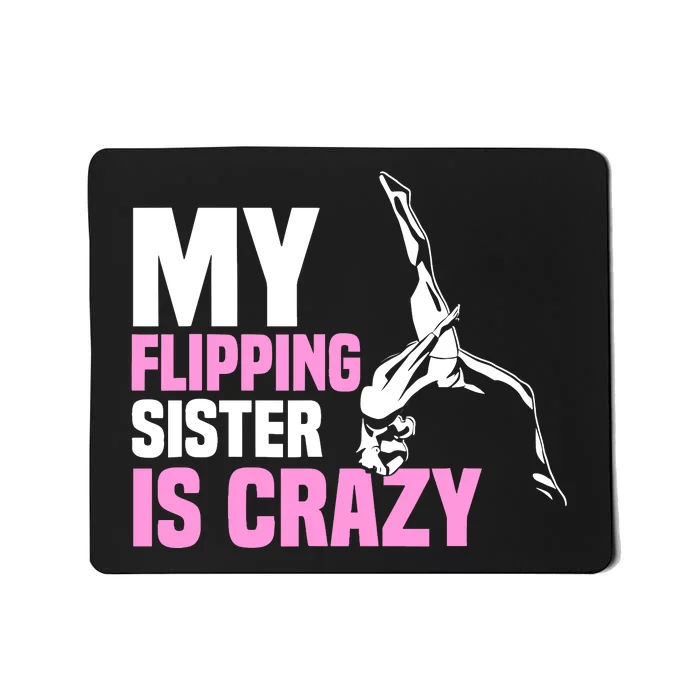 Tumbling Sister Athlete Sport Gymnastics Mousepad