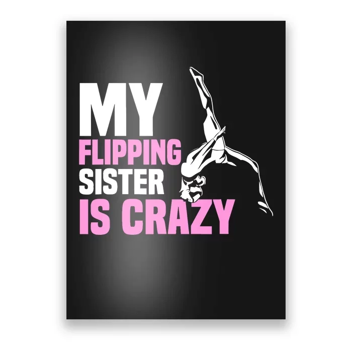 Tumbling Sister Athlete Sport Gymnastics Poster