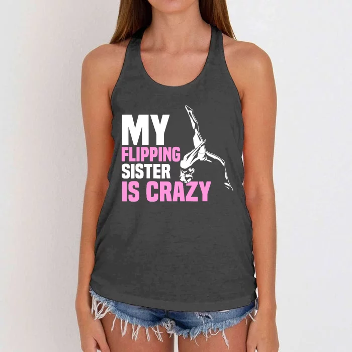 Tumbling Sister Athlete Sport Gymnastics Women's Knotted Racerback Tank