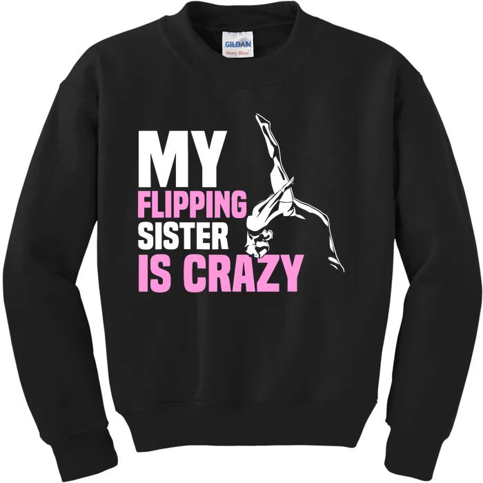 Tumbling Sister Athlete Sport Gymnastics Kids Sweatshirt