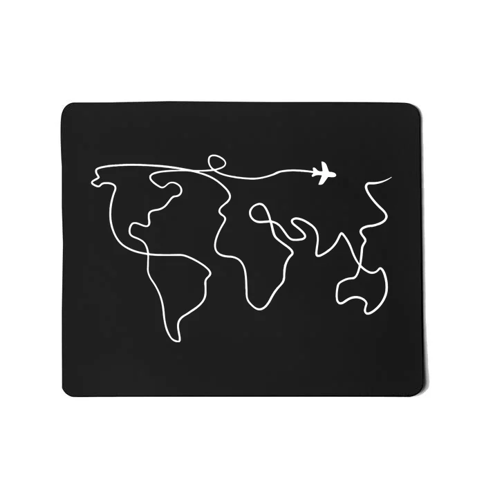 Travel Sweater Adventure World Map Travel Mousepad