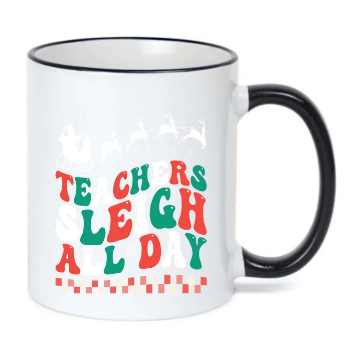 Teachers Sleigh All Day Meaningful Gift Black Color Changing Mug