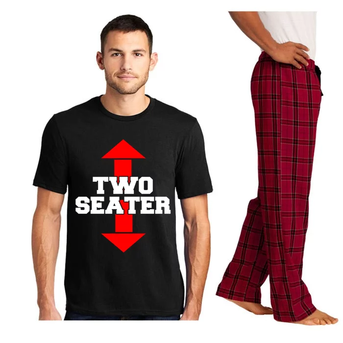 Two Seater Arrow Funny Novelty Joke I Adult Humor Funny Gift Pajama Set