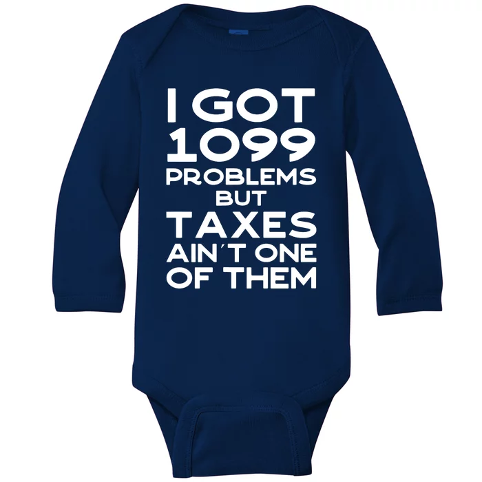 Tax Season Accountant CPA Tax Preparer Pun Joke Gift Baby Long Sleeve Bodysuit