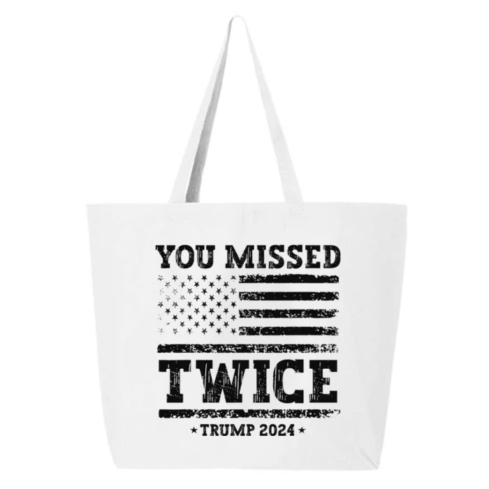 Trump Second Assassination Attempt Trump You Missed Twice 25L Jumbo Tote