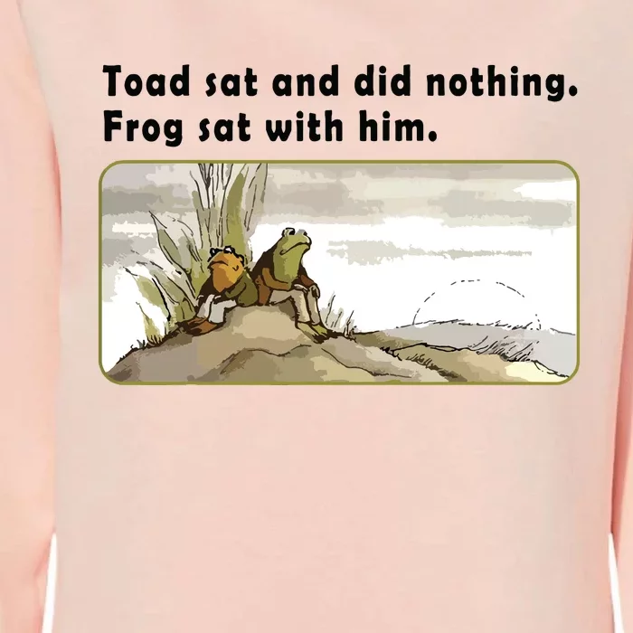 Toad Sat And Did Nothing Frog Toad Book Lover Womens California Wash Sweatshirt