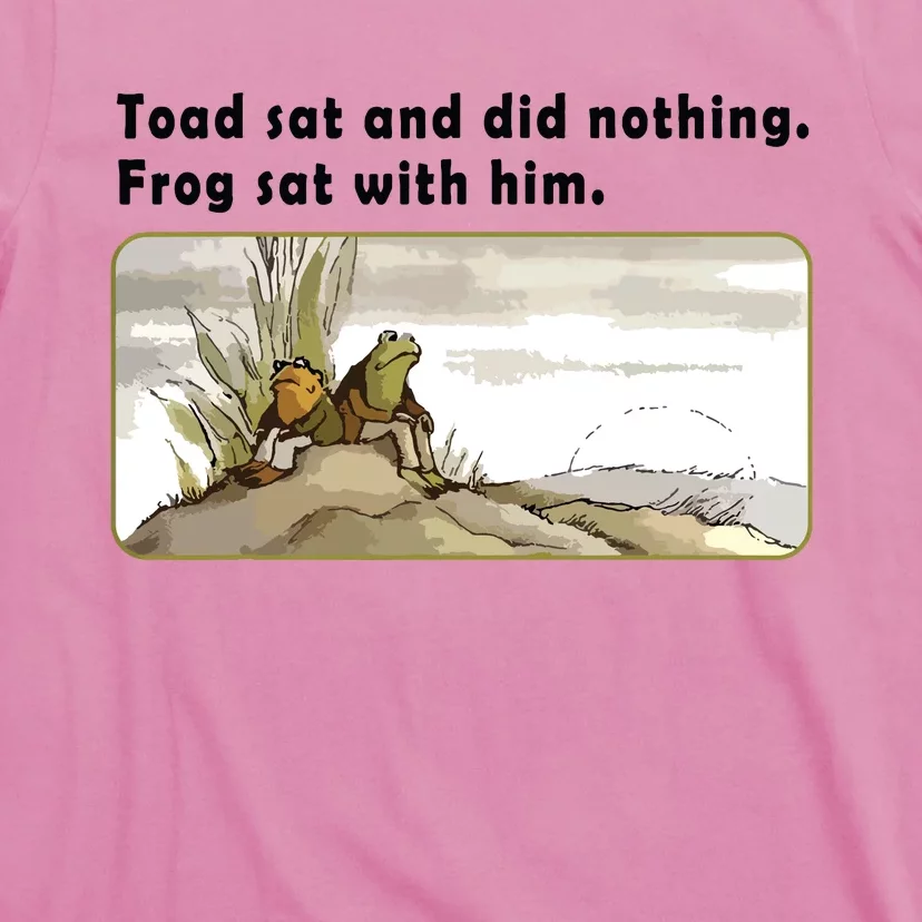 Toad Sat And Did Nothing Frog Toad Book Lover T-Shirt