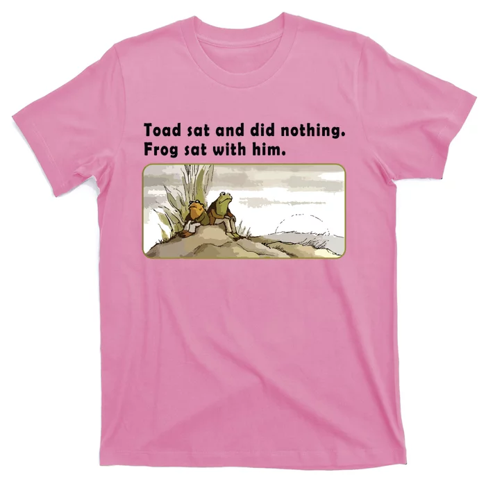 Toad Sat And Did Nothing Frog Toad Book Lover T-Shirt