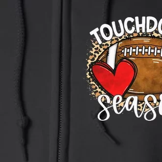 Touchdown Season American Football Game Day Thanksgiving Full Zip Hoodie