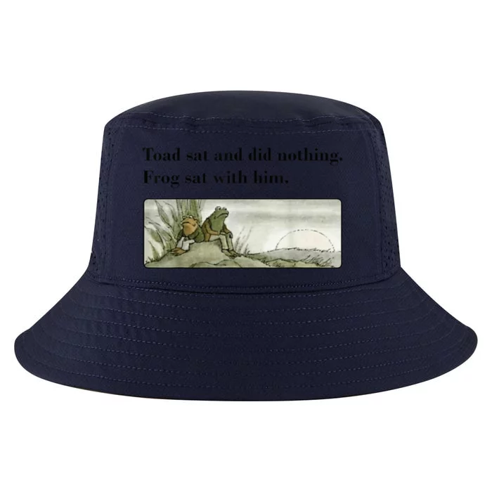 Toad Sat And Did Nothing Frog Sat With Him Apparel Cool Comfort Performance Bucket Hat