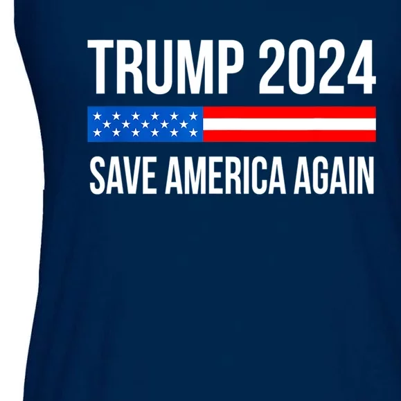 Trump Save America 2024 Ladies Essential Flowy Tank