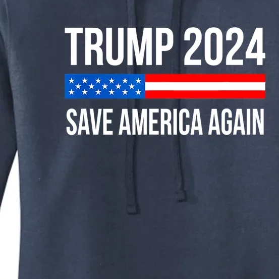 Trump Save America 2024 Women's Pullover Hoodie