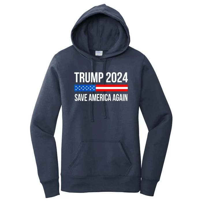 Trump Save America 2024 Women's Pullover Hoodie