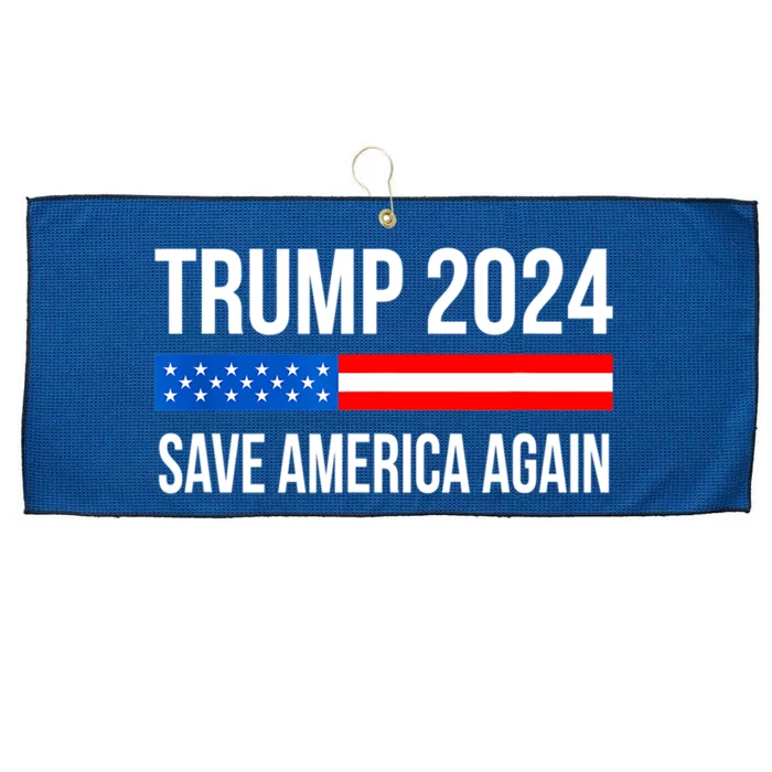 Trump Save America 2024 Large Microfiber Waffle Golf Towel