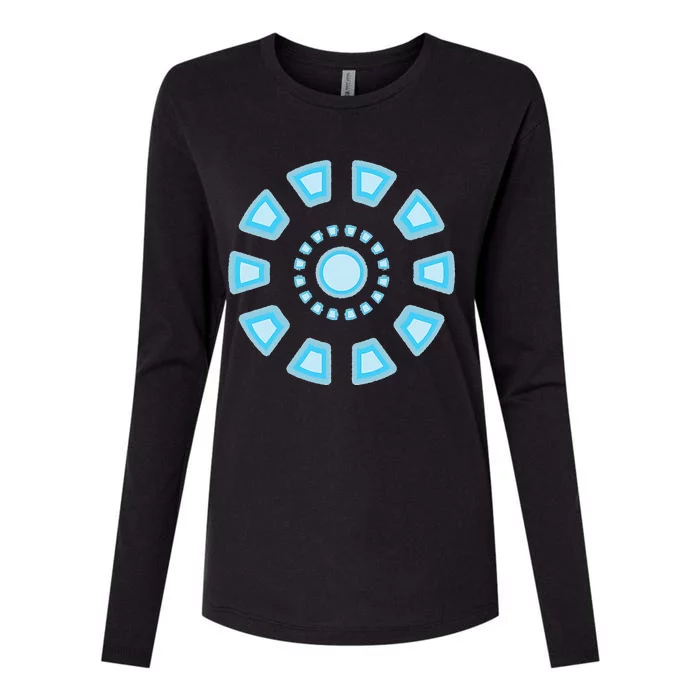 Tony Stark Arc Reactor Womens Cotton Relaxed Long Sleeve T-Shirt