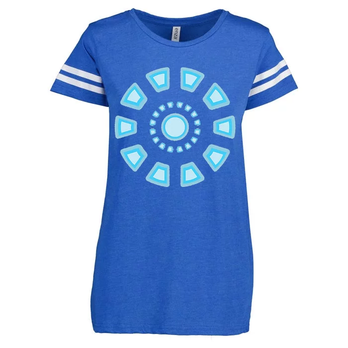 Tony Stark Arc Reactor Enza Ladies Jersey Football T-Shirt