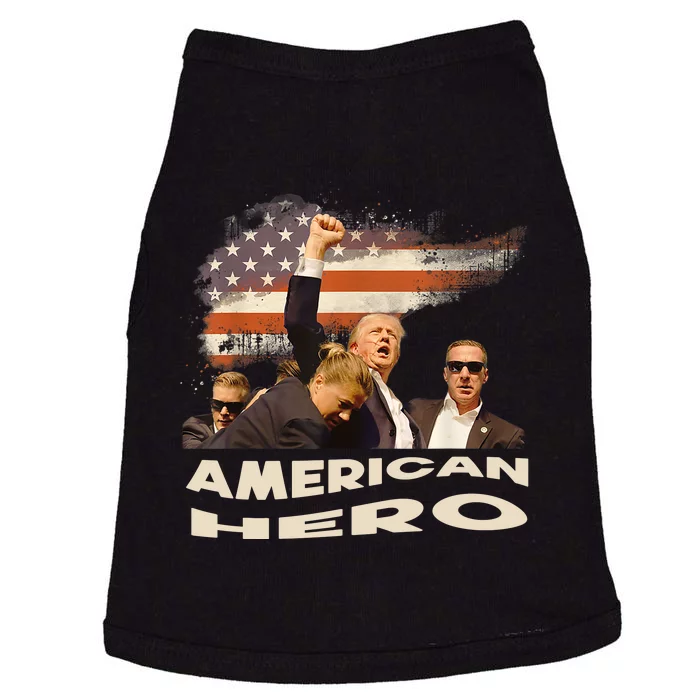 Trump Shot Assassination Attempt American Hero Fist Raised Doggie Tank