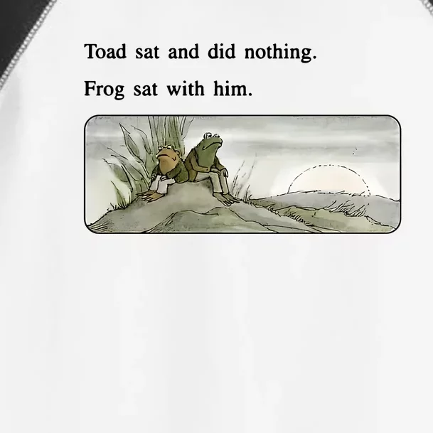 Toad Sat And Did Nothing Frog Sat With Him Apparel Toddler Fine Jersey ...