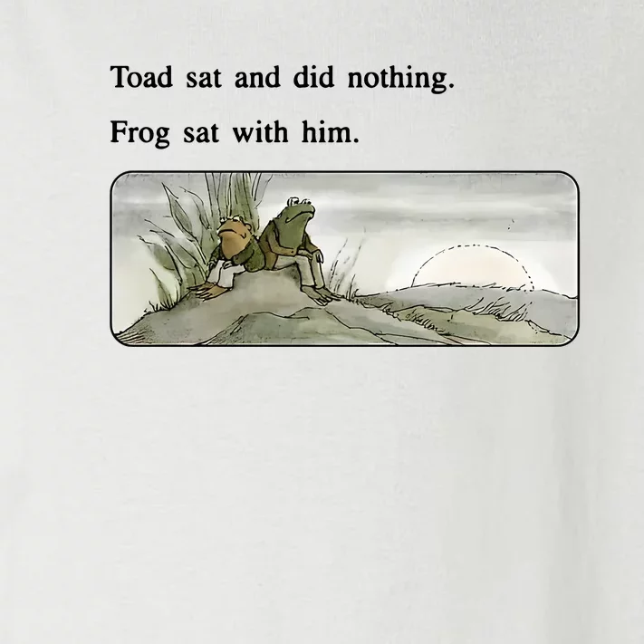 Toad Sat And Did Nothing Frog Sat With Him Apparel Toddler Long Sleeve ...