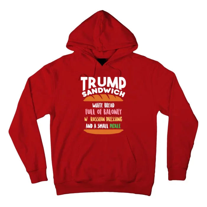 Trump Sandwich Antitrump Impeachment Funny Tall Hoodie