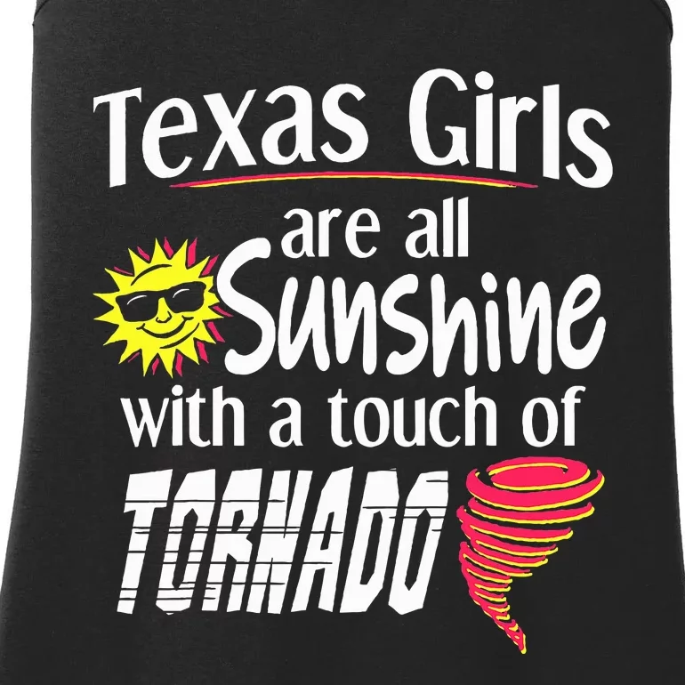 Texas Sunshine And Tornado Ladies Essential Tank