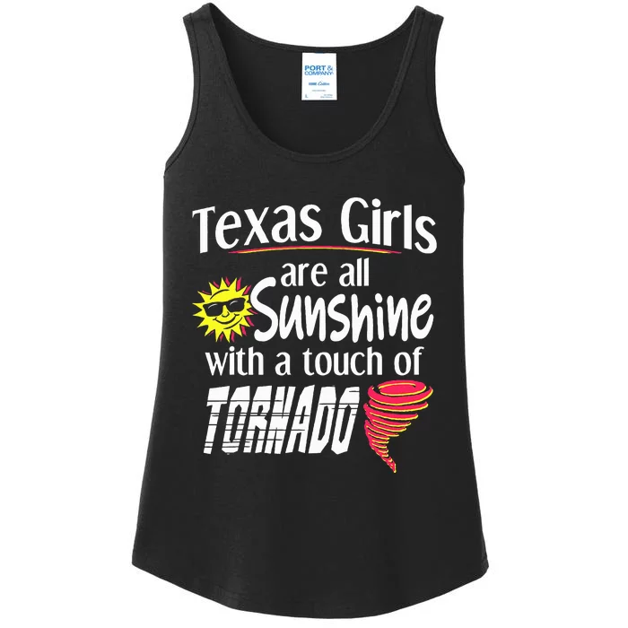 Texas Sunshine And Tornado Ladies Essential Tank