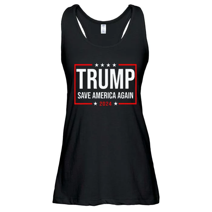 Trump Save America Again 2024 Ladies Essential Flowy Tank