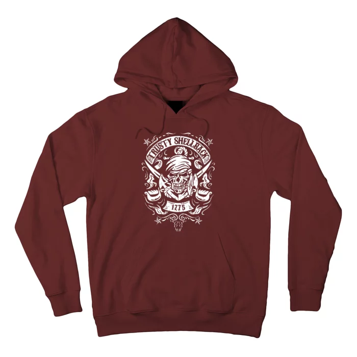 Trusty Skull And Swords Equator Crossing Naval Hoodie