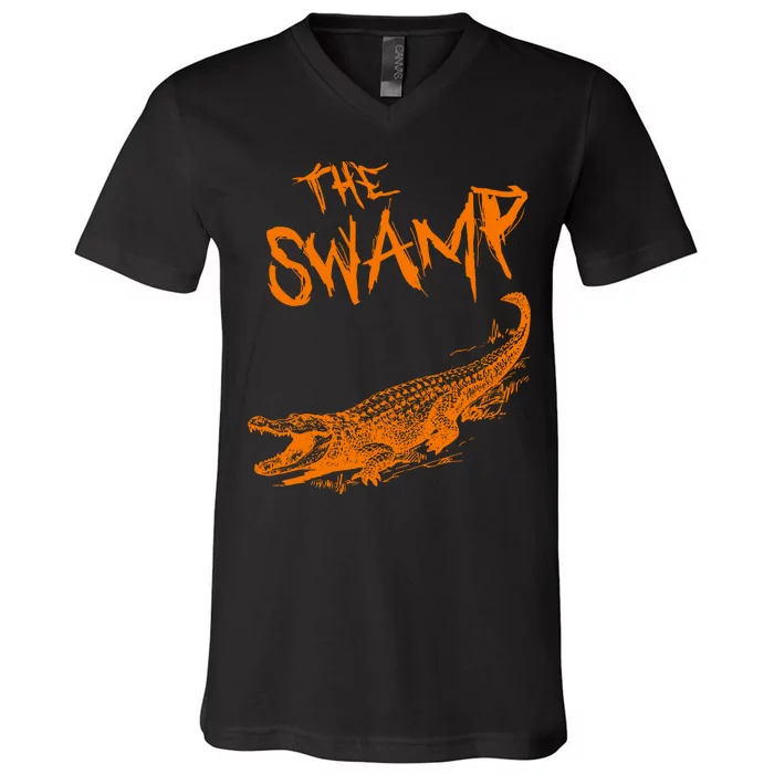 The Swamp Alligator V-Neck T-Shirt