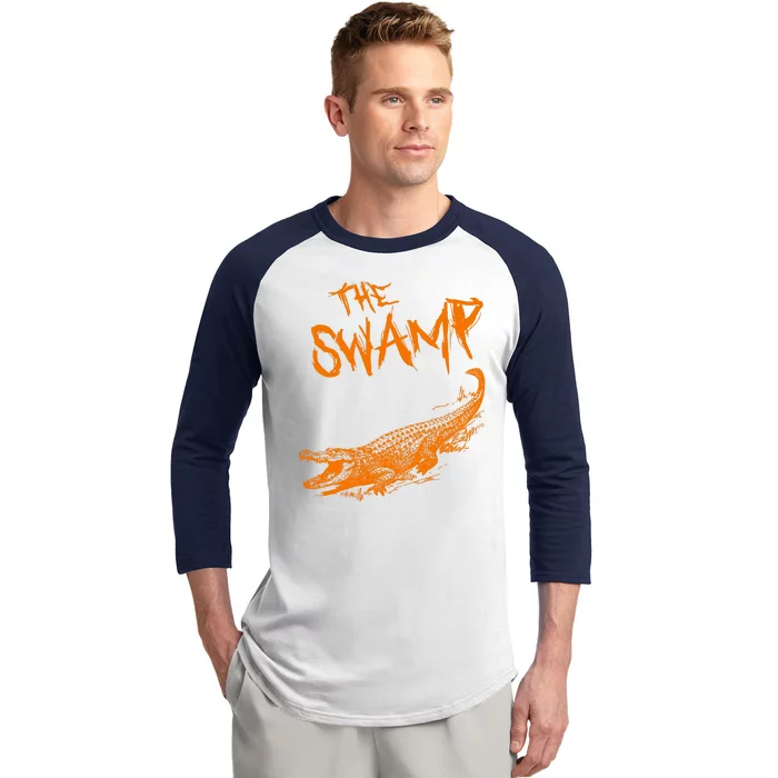 The Swamp Alligator Baseball Sleeve Shirt