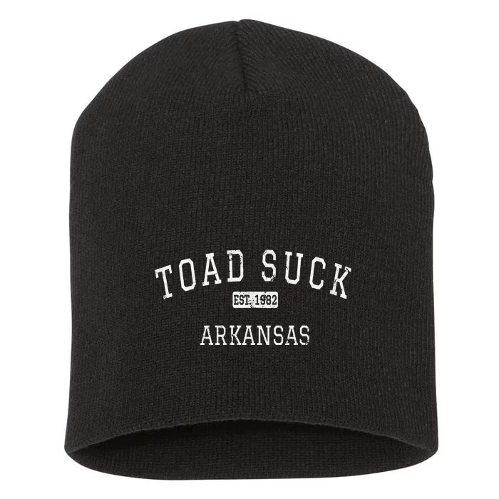 Toad Suck Arkansas AR Vintage Short Acrylic Beanie