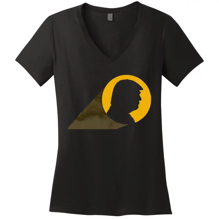 Trump Signal Bat Signal Women's V-Neck T-Shirt