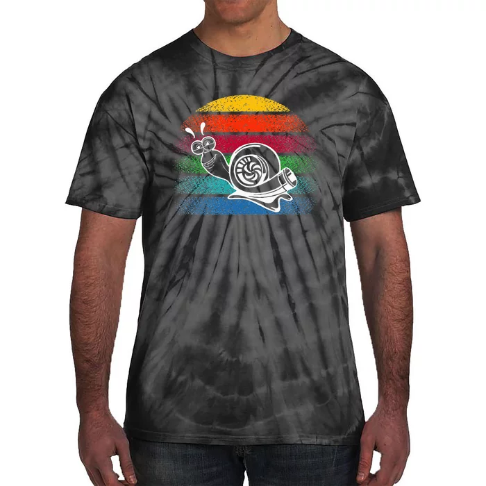 Turbo Snail Boost Racing Team Car Engine Steam Punk Style Tie-Dye T-Shirt